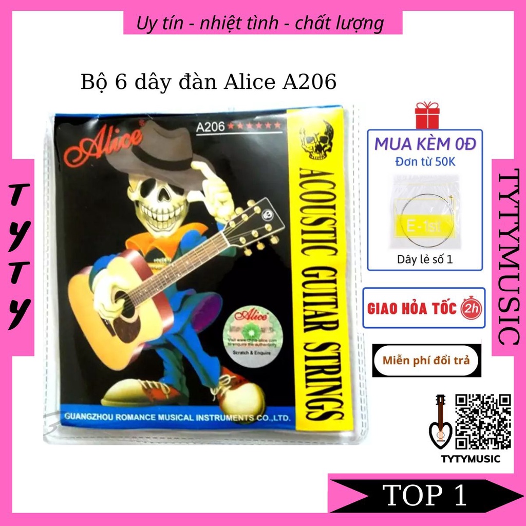 Dây đàn guitar ACOUSTIC Alice A206 TYTYmusic