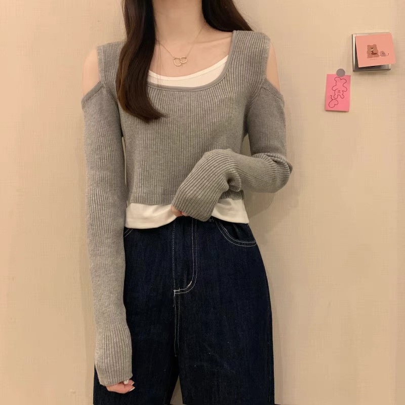 Áo thun Perty tay dài phong cách Hàn Quốc mùa thu đông cho nữ