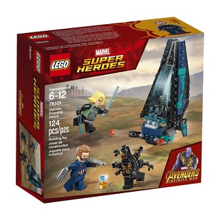 Đồ chơi lắp ráp Lego Marvel Super Heroes 76101 - Tàu Bay Outrider phục kích Captain America