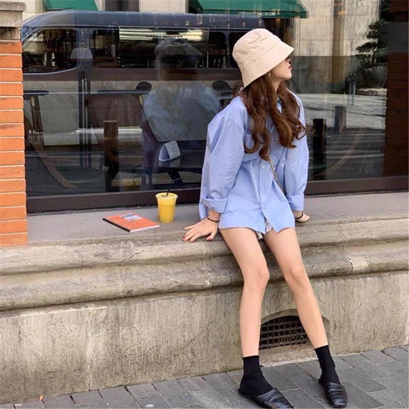 Áo sơ mi nữ tay dài form rộng đẹp kiểu công sở hàng nhập Quảng Châu ANDOSA SM16