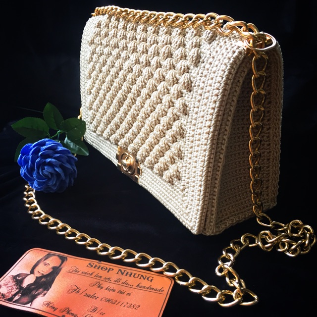 Túi xách handmade hoạ tiết bắp