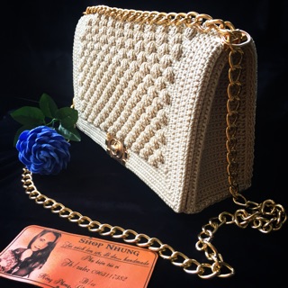 Túi xách handmade hoạ tiết bắp