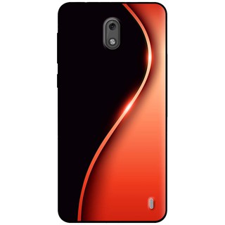 Ốp lưng Nokia 2, 3.1, 6 2017 in hình Đường cong cam