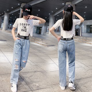 Bộ quần áo thời trang dễ thương cho bé gái 12-15 tuổi