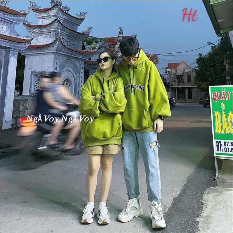 Áo hoodie FU chữ ngực HT12 ba màu