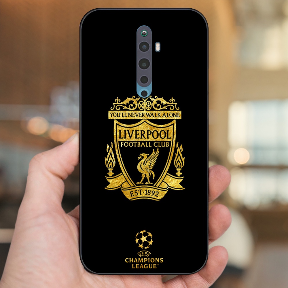 Ốp lưng Oppo Reno 2F viền đen in hình Liverpool FC