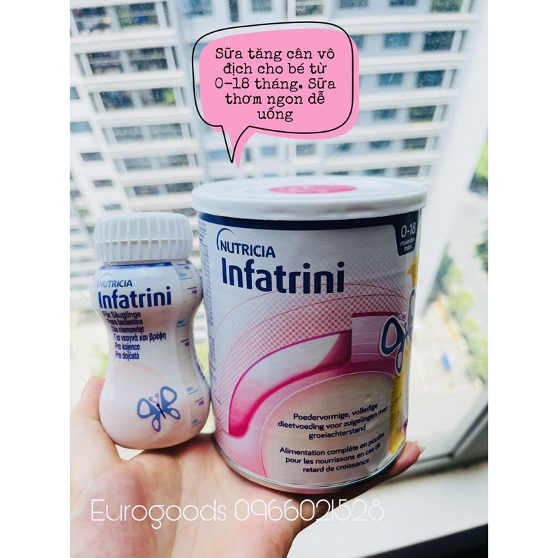 [Vô địch tăng cân] Sữa béo Infatrini hộp 400g nội địa Đức