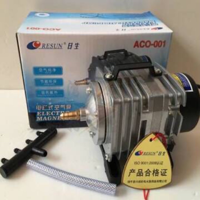 Máy Sủi Oxy Hồ Cá cảnh, hải sải, cá bán chợ RESUN ACO-001 ( 18W)