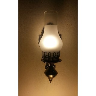 Đèn dầu thủy tinh + bóng LED