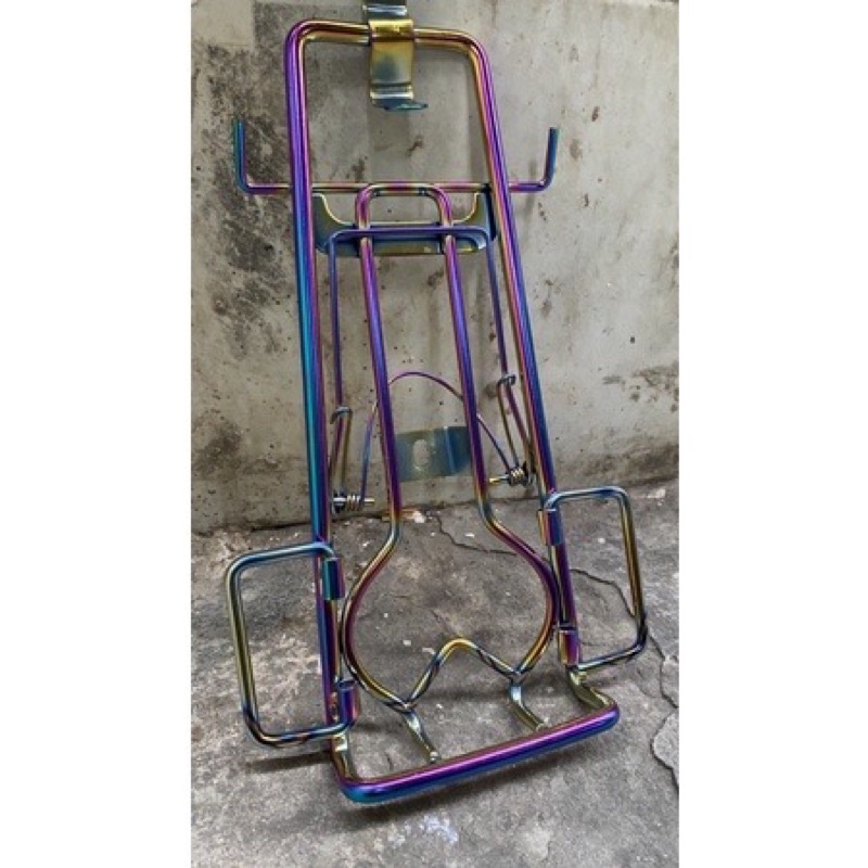 Baga exciter 135 thép 10 ly titan 7 màu, Sơn đen, Baga nhựa