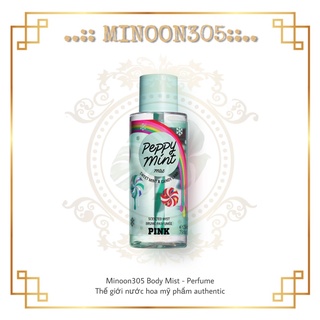 Xịt thơm body mist 𝐏𝐈𝐍𝐊 𝐕𝐢𝐜𝐭𝐨𝐫𝐢𝐚’𝐬 𝐒𝐞𝐜𝐫𝐞𝐭 𝐏𝐞𝐩𝐩𝐲 𝐌𝐢𝐧𝐭 30ml/50ml/100ml/250ml