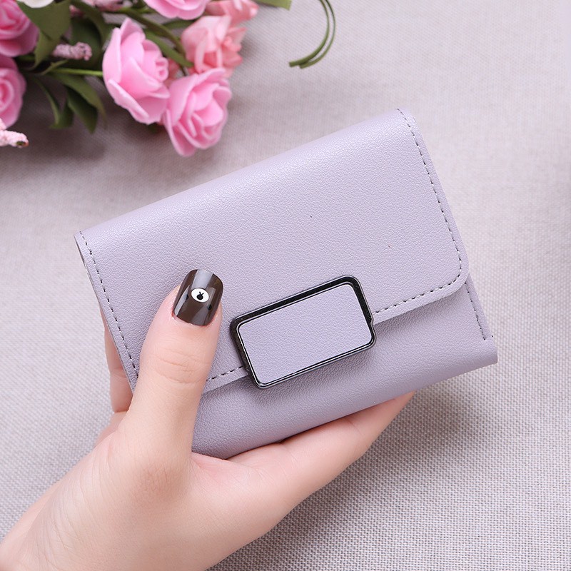 Bóp Ví FOREVER YOUNG Cầm Tay Nút Bấm Vuông Mini Nhỏ Gọn Cực Đẹp