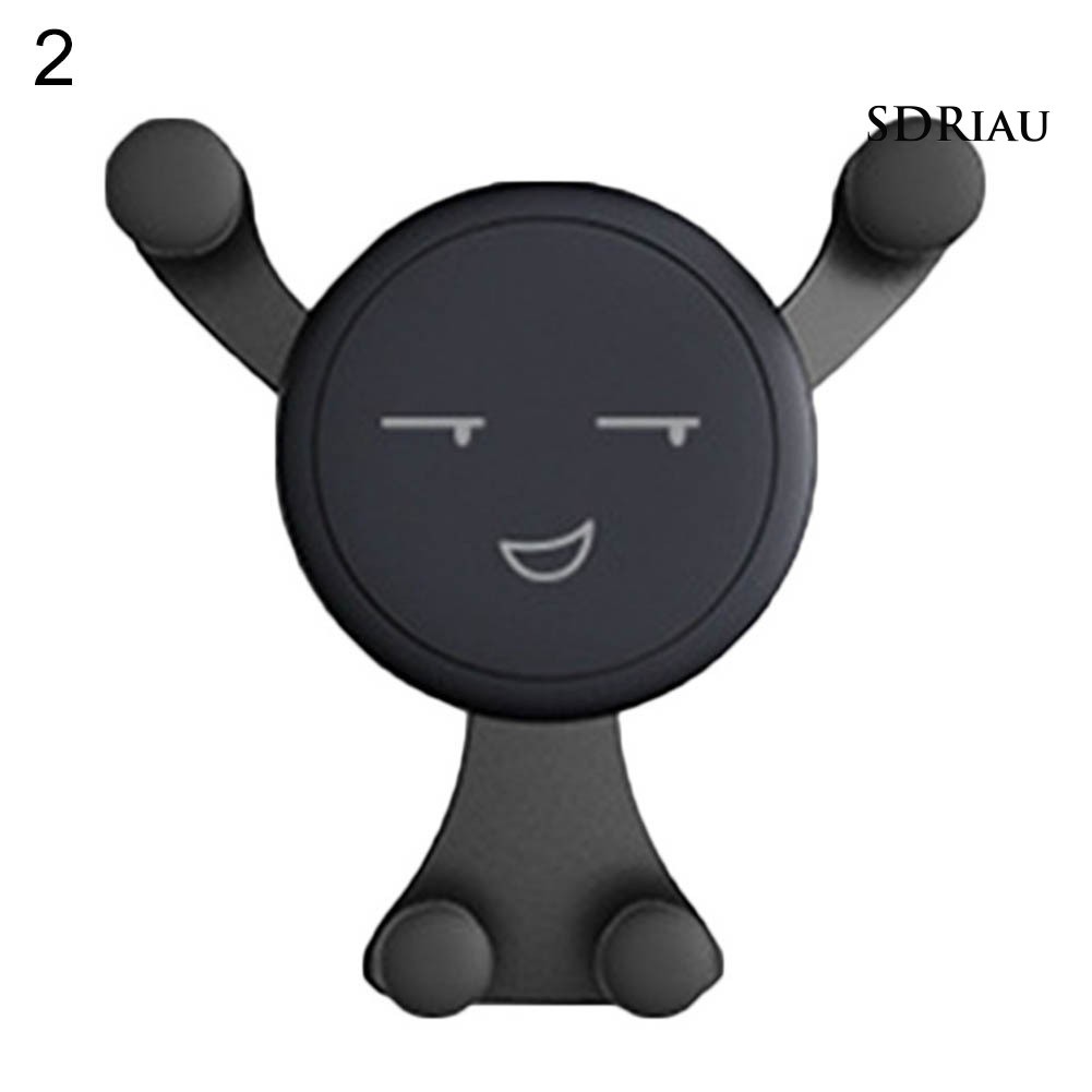 Giá đỡ điện thoại gắn lỗ thông gió xe hơi hình mặt cười dễ thương