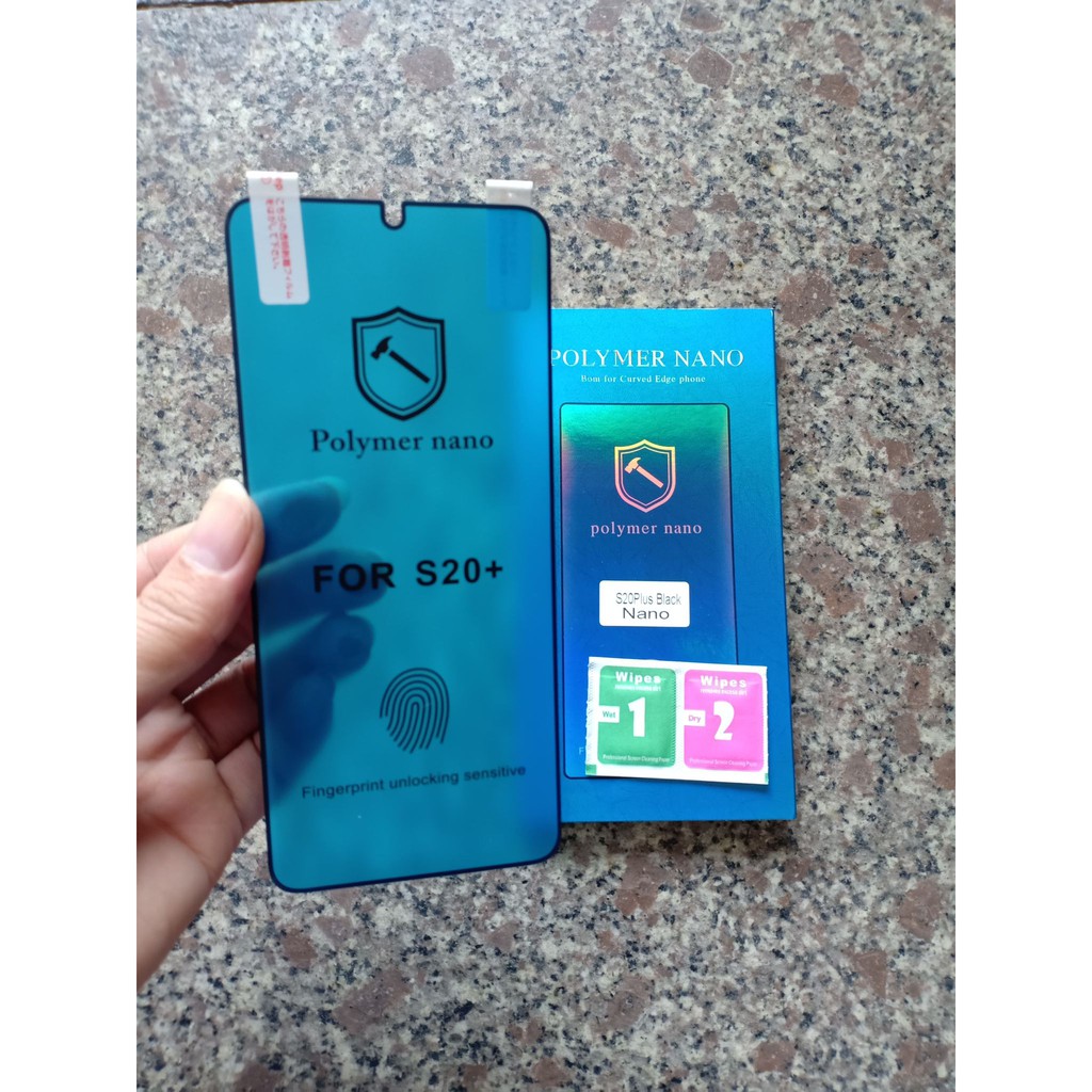 Miếng dán Dán dẻo Polymer Nano Cho Galaxy S20, S20 Ultra ,S20 Plus, Cảm ứng vân tay cực nhạy