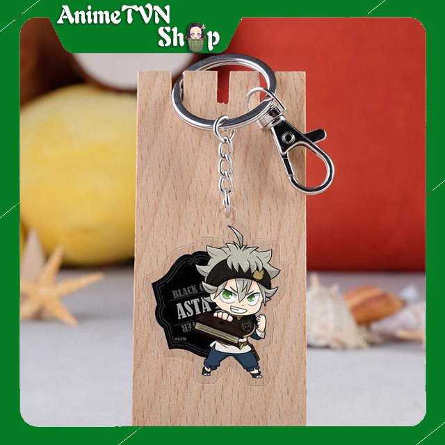 Móc khoá Mica dây xịn anime Black Clover - Nhựa Cứng Acrylic In 2 mặt sắc nét ( ảnh thật )