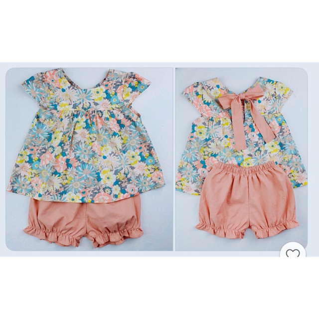 Set bộ thô hoa cho bé gái từ 1 tuổi đến 10 tuổi