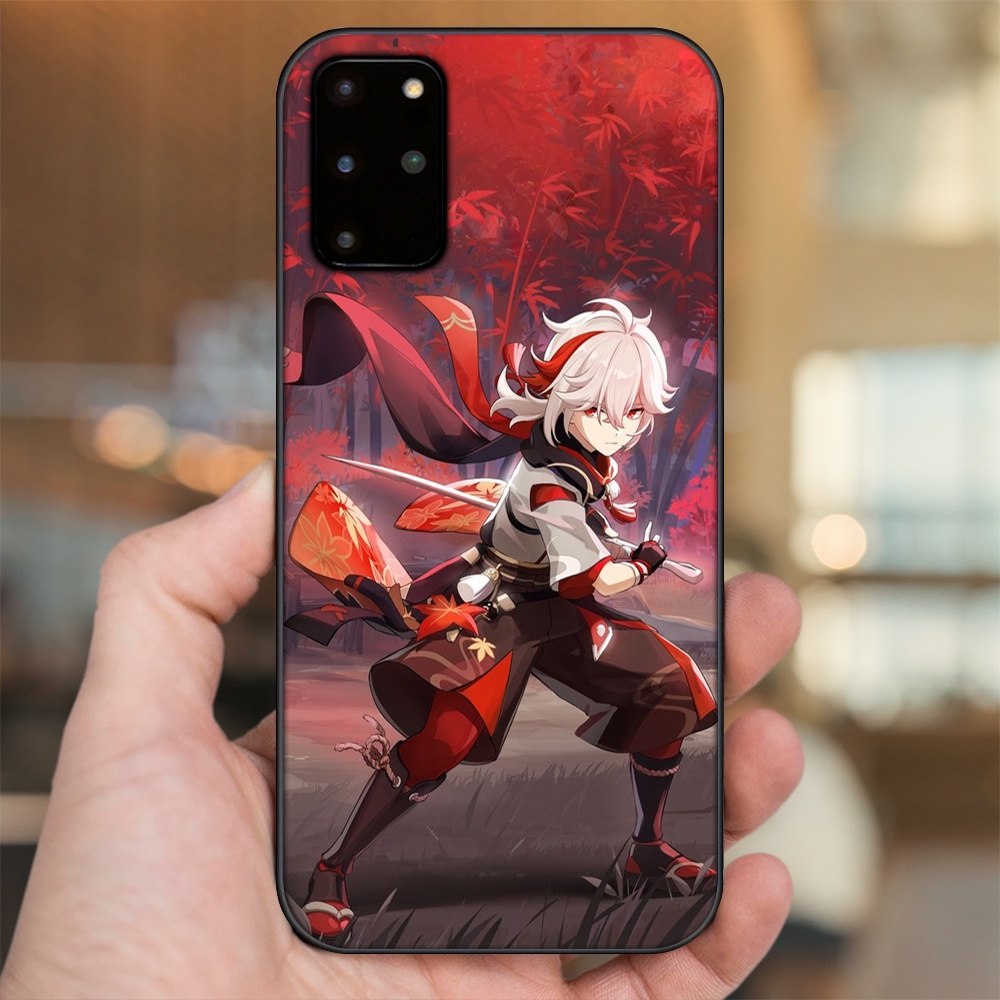 Ốp lưng Samsung S20 Plus viền đen in hình Kazuha Genshin Impact