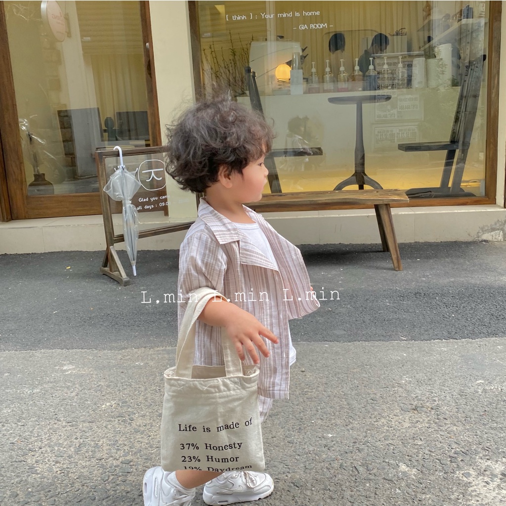 Set sơ mi + quần cho bé không kèm áo bên trong