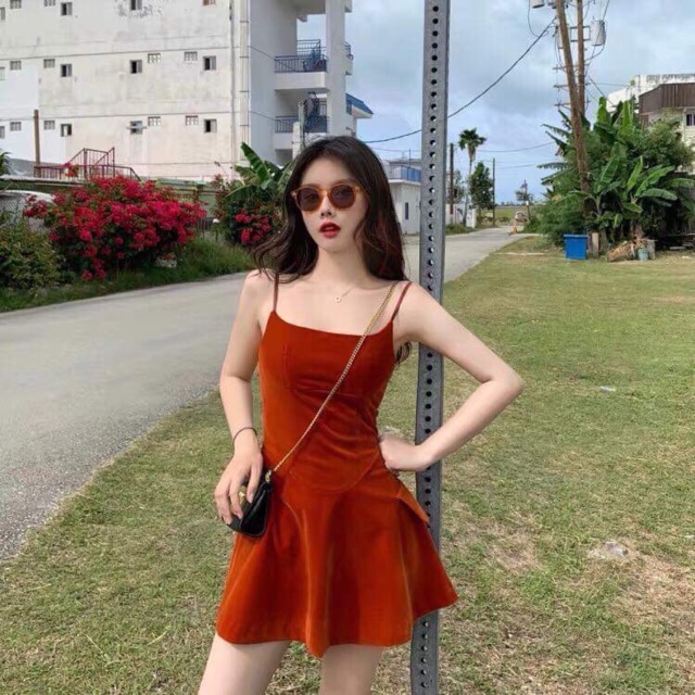 Váy 2 dây chất đẹp quảng châu