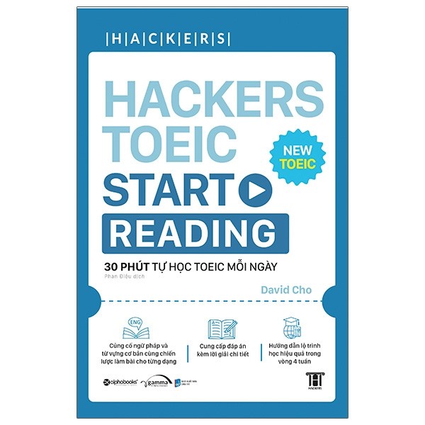 Mã LIFEXANH03 giảm 10% đơn 500K Sách - Hackers Toeic Start Reading