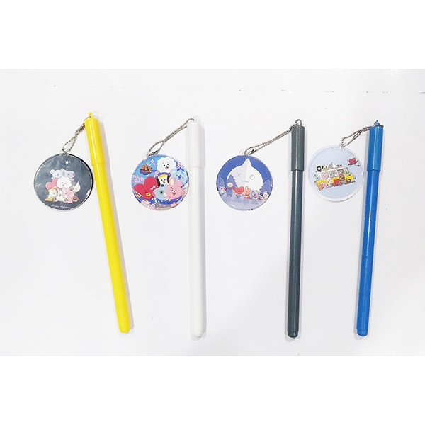 Bút bangtan kèm dây treo BMCI2 bút army dễ thương thần tượng idol hoạt hình