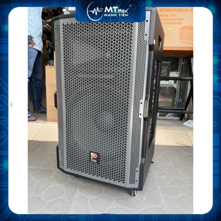 MT MAX Loa kéo di động 4 tấc ProSing W15 Super công suất lớn 8000w karaoke tặng kèm 2 micro không dây UHF sang trọng đẳn