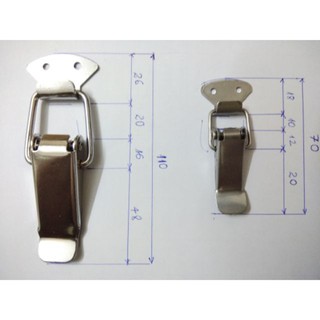 khóa gài hòm inox