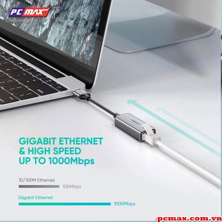 USB 3.0 to Lan Gigabit Ethernet 1000 Mbps Ugreen 50922 - Hàng chính hãng