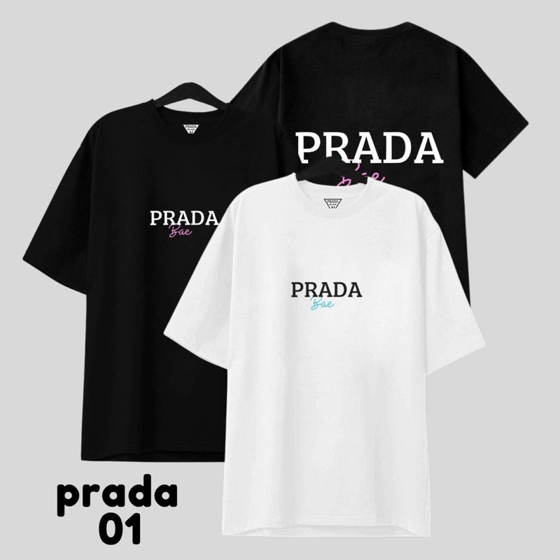 Tee prada unisex ( áo phông dáng rộng)