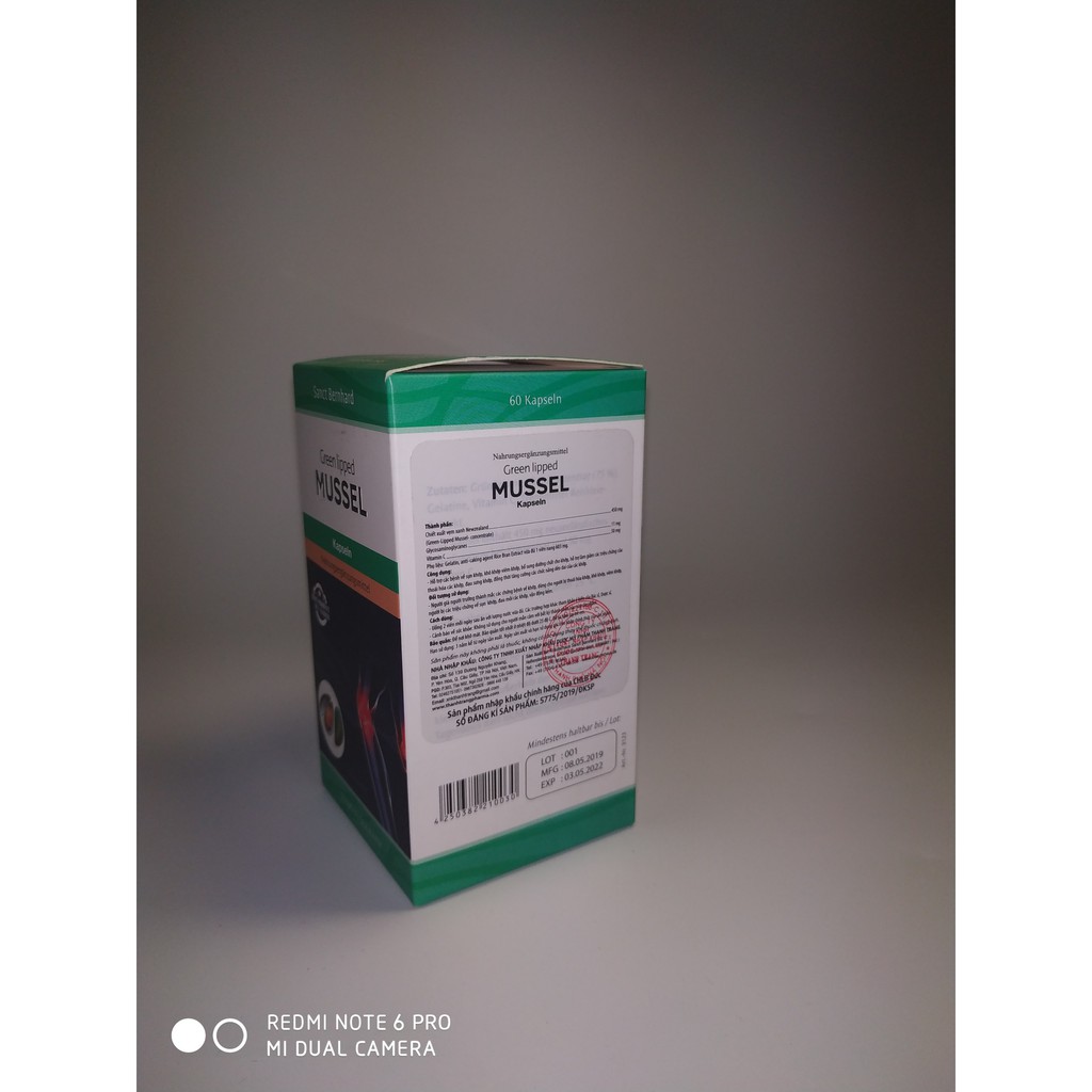 Viên bổ xương khớp Green Lipped Mussel