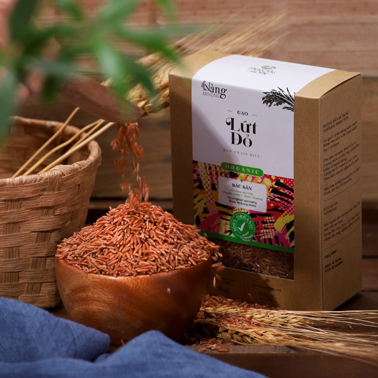Gạo Hữu Cơ - Gạo LỨT ĐỎ 1kg - Nàng MEKONG - 100% Organic - MEKONG HOME | BigBuy360 - bigbuy360.vn