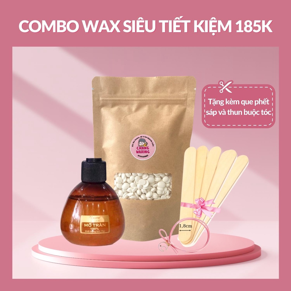 COMBO 100GR SÁP WAX LÔNG BEANS VÀ MỠ TRĂN NSTORE