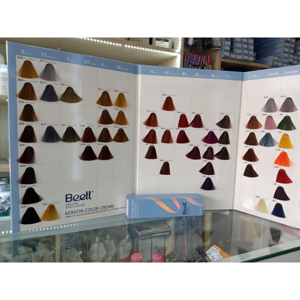 Màu nhuộm tóc BEELL 100ml thời trang chính hãng
