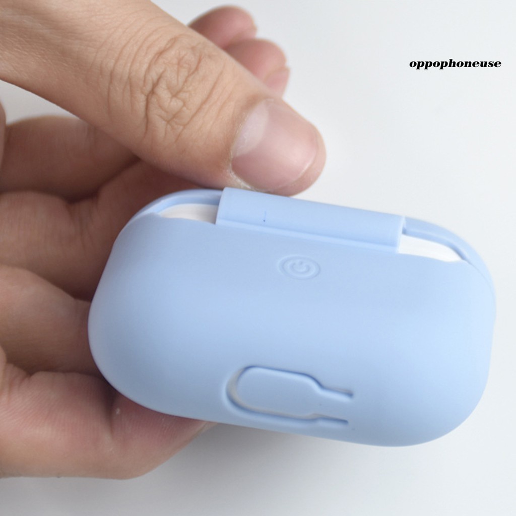 Hộp Đựng Tai Nghe Airpod Chống Rơi Màu Trơn