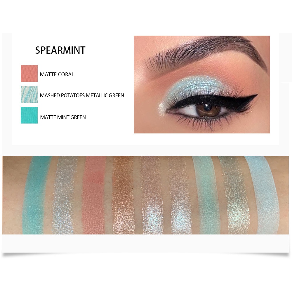 Bảng phấn mắt HANDAIYAN 9 màu ánh ngọc trai nhung mịn lấp lánh F21