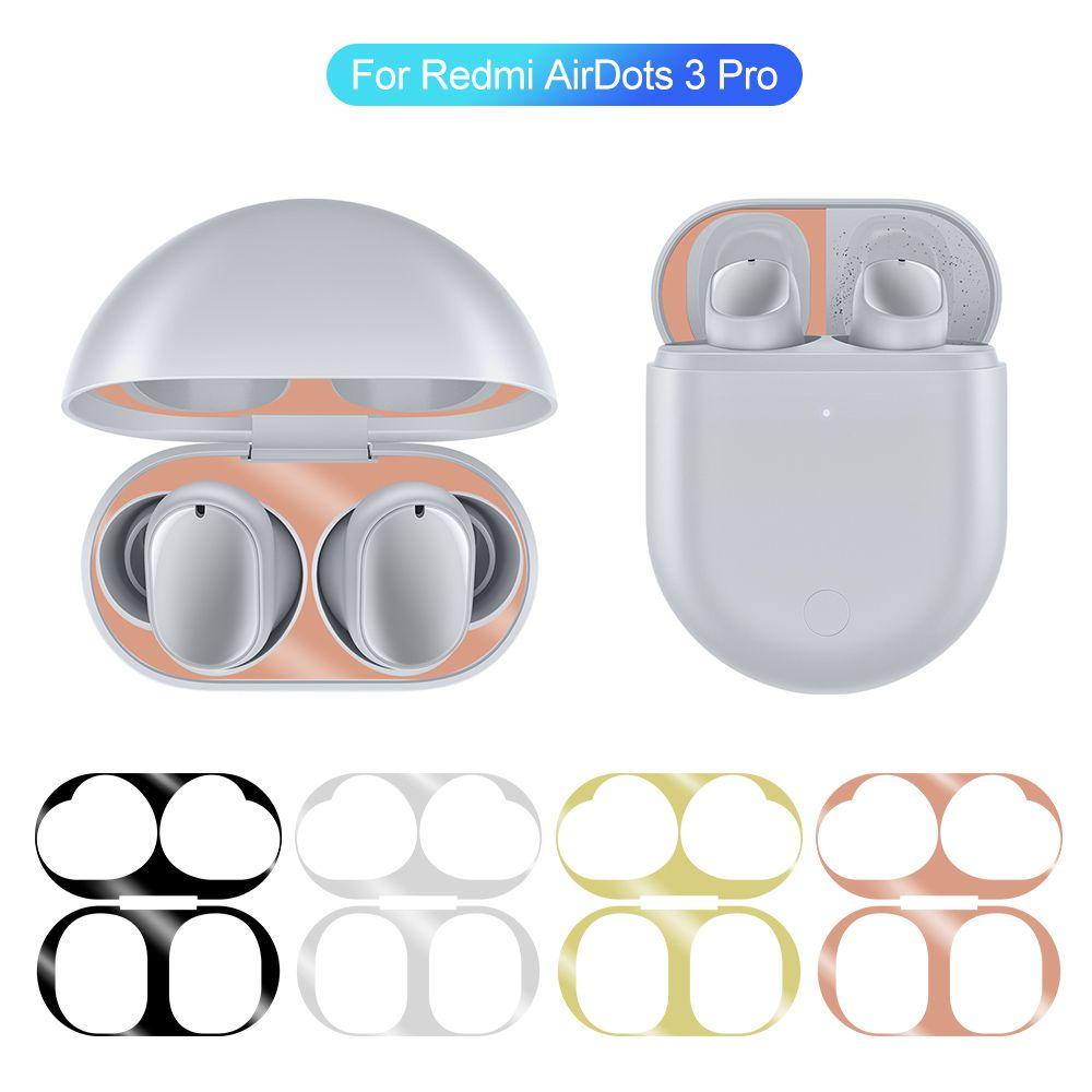 BTLIMER Miếng Dán Kim Loại Chống Bụi Chống Bẩn Cho Hộp Sạc Tai Nghe Redmi AirDots 3 Pro