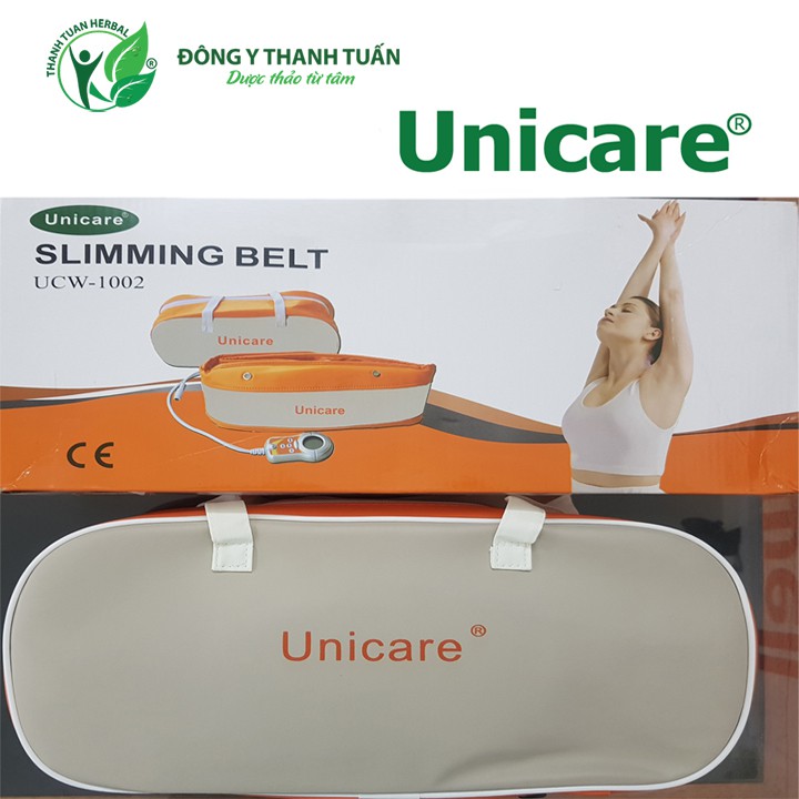 Đai Massage Rung Nóng Giảm Mỡ Bụng Slimming Belt Unicare UCW - 1002 - Với 5 tốc độ rung khác nhau với 2 mô tơ bền bỉ
