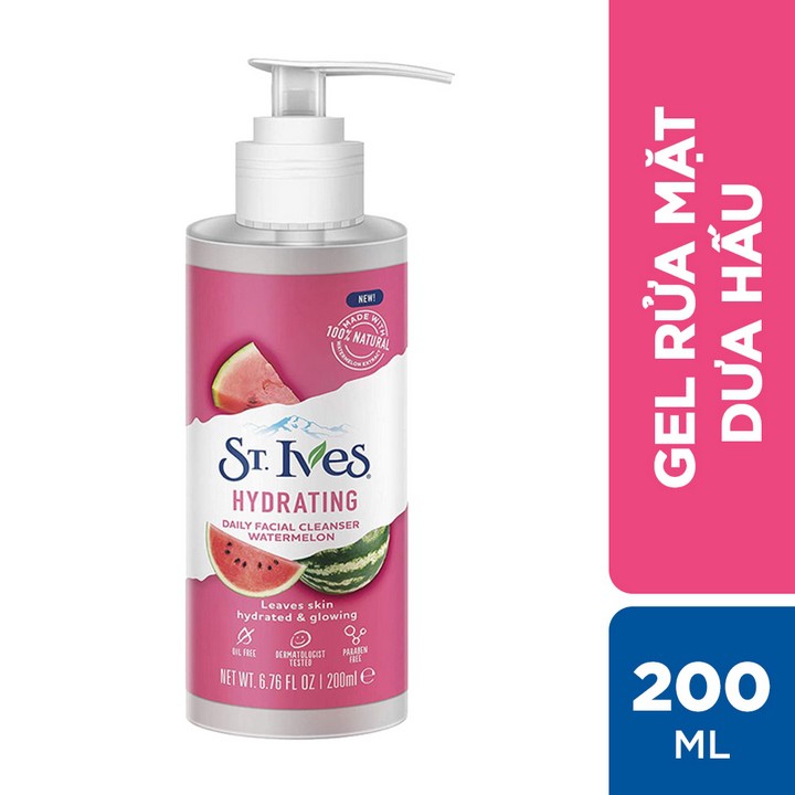Sữa rửa mặt St.Ives dưa hấu dưỡng ẩm 200ml | BigBuy360 - bigbuy360.vn