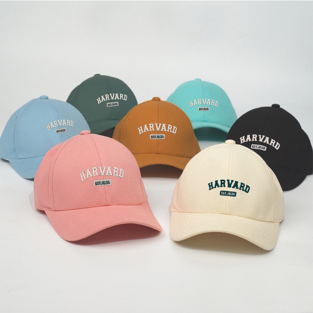 Nón thời trang lưỡi trai Unisex Nam nữ nhiều chữ màu xanh VIntag Kiểu dáng hot trend sành điệu