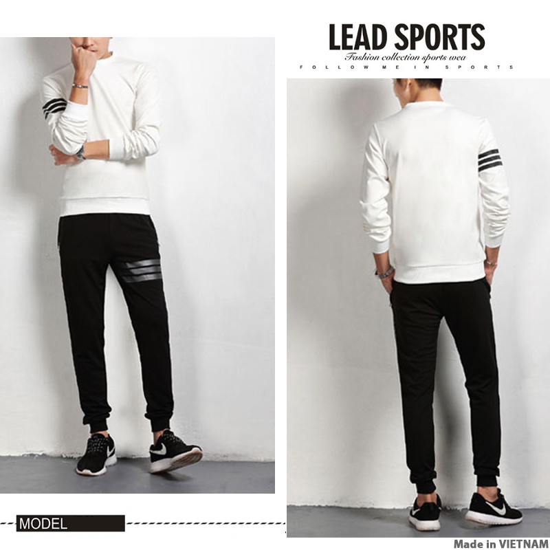 Bộ Quần áo nam thể thao 3 vạch ⚡FREESHIP ⚡ mã TT75 Áo đẹp Quần jogger hot trend phong cách hàn quốc hè thu