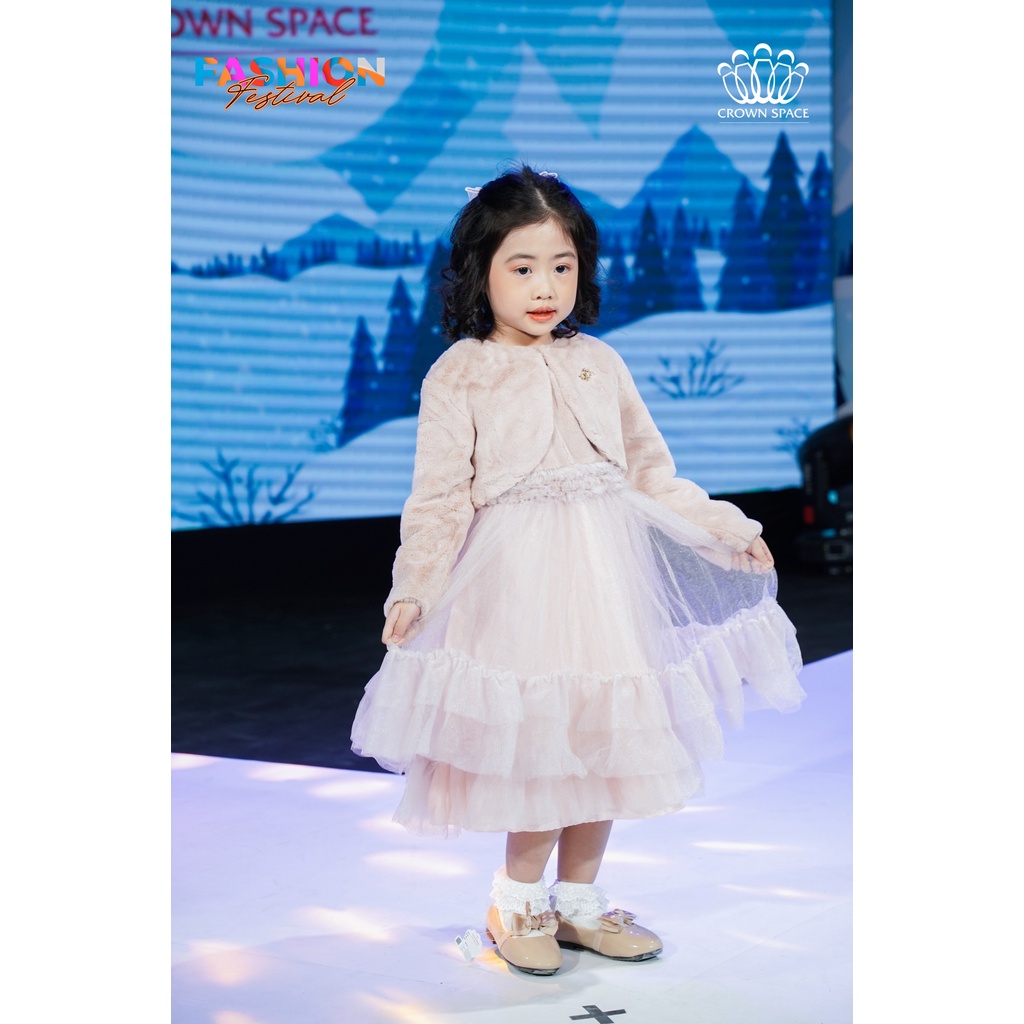 Váy Công Chúa Dành Cho Bé Gái Phiên Bản Limited Crown Kids CKGL6811906 Size 9 - 19Kg
