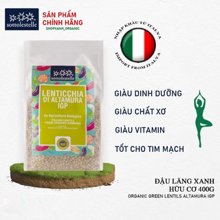 Đậu Lăng Xanh Trộn Salad - Nấu Súp Hữu Cơ Sottolestelle Giàu Dinh Dưỡng, Protein