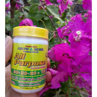 PHÂN NPK 20-20-20+TE Grow More 100G