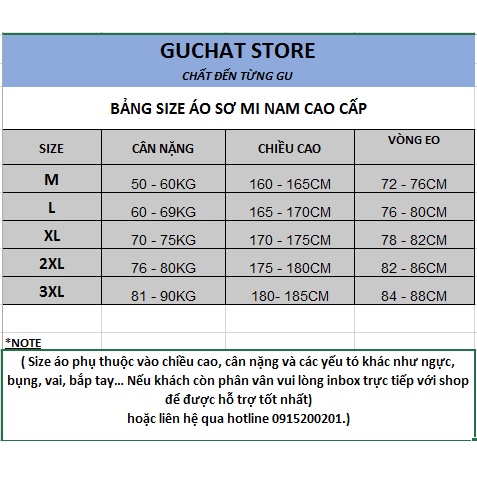Áo Sơ Mi Công Sở Tay Dài Cổ Trụ Nam GU CHẤT, Trẻ Trung, Năng Động GUSM01CT