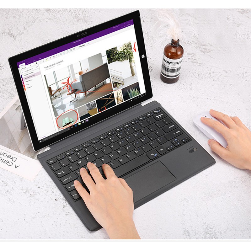 Bàn phím bluetooth không dây siêu mỏng cho Microsoft Surface Go Go 2 Surface Pro 7 Pro 6 Pro 5 Pro 4 Pro 3 | BigBuy360 - bigbuy360.vn