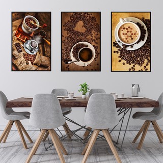 Tranh Canvas Cao Cấp Ly Coffe Trang Trí Quán Cafe CV-015