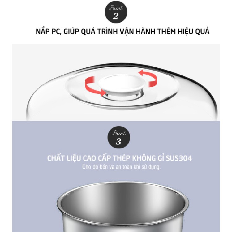 [Lock&amp;Lock] Máy làm sữa chua Yogurt Maker EJY211 dung tích 1L