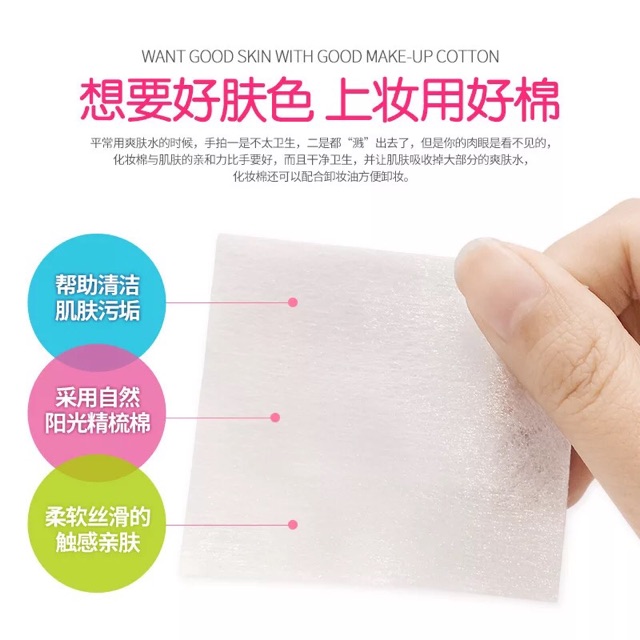 1 hộp 100 miếng bông tẩy trang Bioaqua Hàng Nội Địa Trung | BigBuy360 - bigbuy360.vn