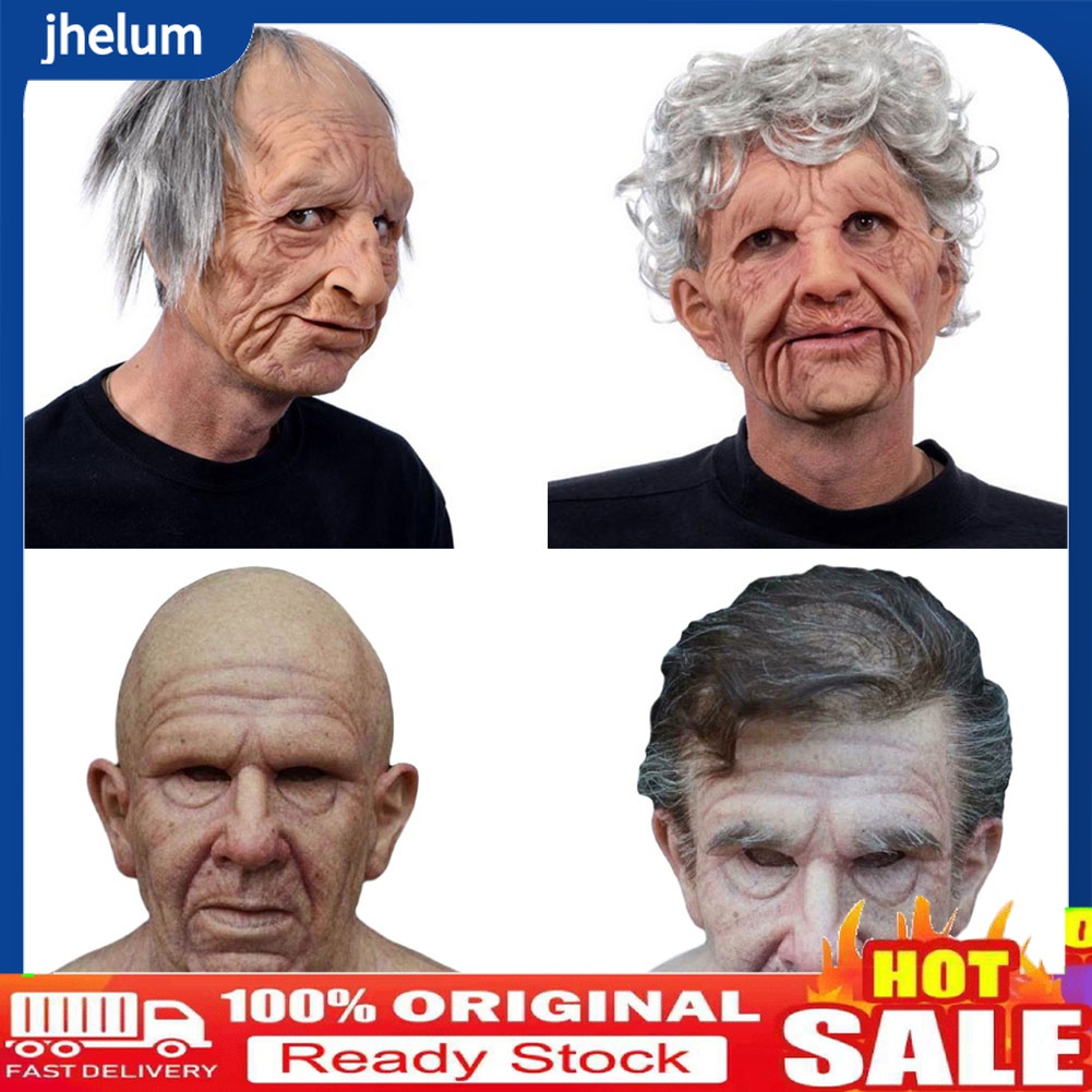 Mặt Nạ Cao Su Che Phủ Toàn Bộ Hình Người Kinh Dị Dùng Hóa Trang Dịp Halloween Kinh Dị Grhentr1