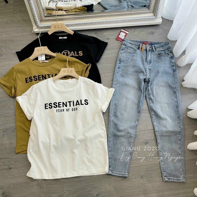 QNU113 - QUẦN JEANS NỮ BAGGY XANH NHẠT CẠP CAO